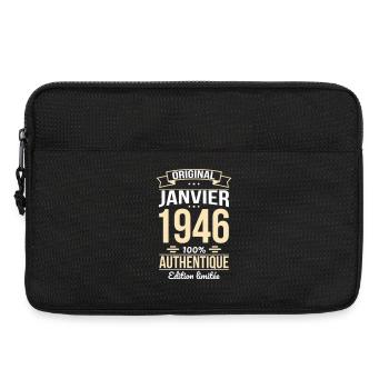 80th Anniversary - Original - January 1946 - Laptop bag 13" - black - Front