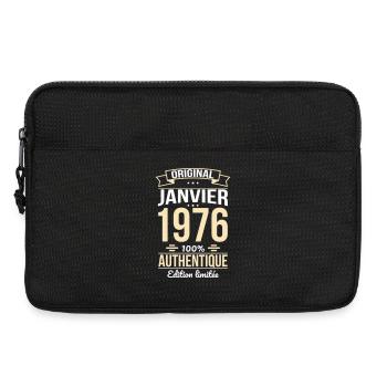 Anniversaire 50 ans - Original - Janvier 1976 - Sacoche pour ordinateur portable 13 pouces - noir - Devant