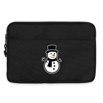 Schneemann - Laptoptasche 13" - Schwarz - Vorne