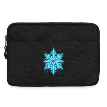 Schneeflocke | Berg | Skifahren | Snowboarden - Laptoptasche 13" - Schwarz - Vorne