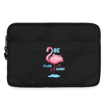 Rose Flamant Rose Sera Flacon - Sacoche pour ordinateur portable 13 pouces - noir - Devant