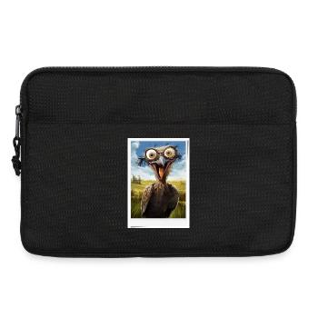 Quatre énigmes de l’Oiseau dans le champ - Sacoche pour ordinateur portable 13 pouces - noir - Devant