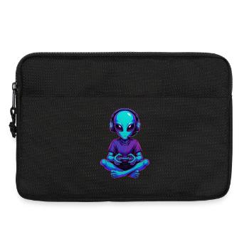 Alien Gaming Gamer Gaming Jeux vidéo Jeux Science-fiction - Sacoche pour ordinateur portable 13 pouces - noir - Devant