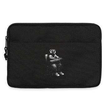 Bär Synthesizer Keyboard Coole Jugend Musik - Laptoptasche 13" - Schwarz - Vorne