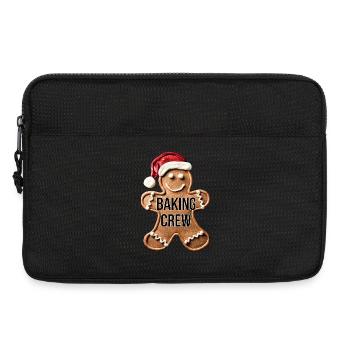 Baking Crew Gingerbread Man Christmas Baking - Laptop bag 13" - black - Front