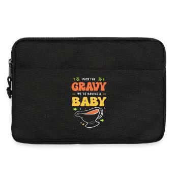 Thanksgiving Gender Reveal Werdende Mutter - Laptoptasche 13" - Schwarz - Vorne