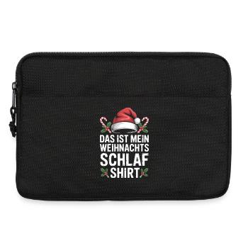 Mein Weihnachts Schlafshirt - Laptoptasche 13" - Schwarz - Vorne