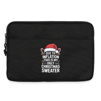 Inflation Hässlicher Weihnachtspullover - Laptoptasche 13" - Schwarz - Vorne