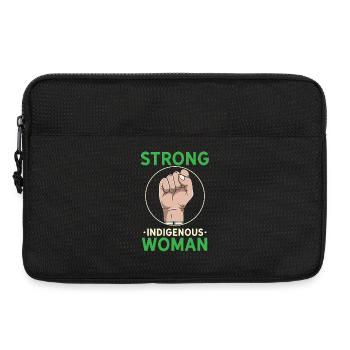 Strong Indigenous Woman Empowerment Graphic - Laptoptasche 13" - Schwarz - Vorne