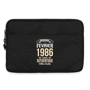 40-jähriges Jubiläum – Original – Februar 1986 - Laptoptasche 13" - Schwarz - Vorne