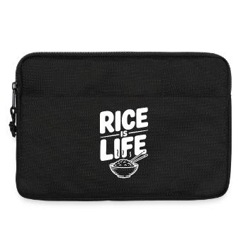 Reis ist Leben - Laptoptasche 13" - Schwarz - Vorne