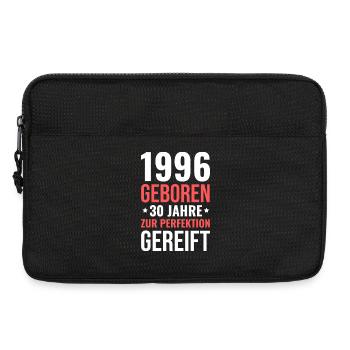 1996 geboren zur Perfektion gereift - Laptoptasche 13" - Schwarz - Vorne