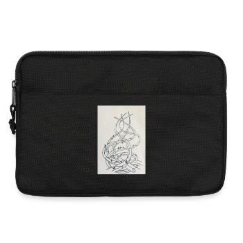 Loop labyrinth of paths - Laptop bag 13" - black - Front