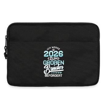 Großer Bruder 2026 Schwangerschaft Baby - Laptoptasche 13" - Schwarz - Vorne