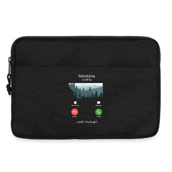 Le Montana m’appelle et je dois partir en voyage rétro dans la nature - Sacoche pour ordinateur portable 13 pouces - noir - Devant
