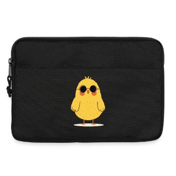 Chick with sunglasses - Laptop bag 13" - black - Front