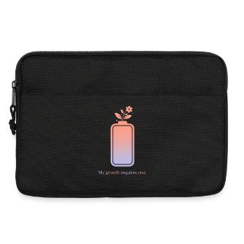 My Growth Requires Rest – Selfcare Design - Laptoptasche 13" - Schwarz - Vorne