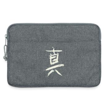 Truth (in Japanese) Kanji Characters - Laptop bag 13" - heather grey - Front