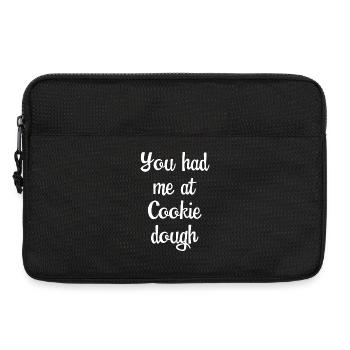Tu m’as eu à Cookie Dough - Sacoche pour ordinateur portable 13 pouces - noir - Devant