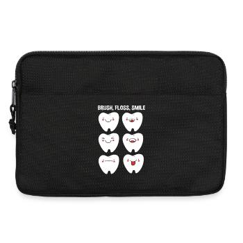 Rezeptionist Zahnarzt - Laptoptasche 13" - Schwarz - Vorne