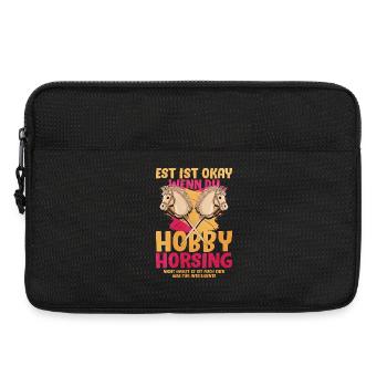 Hobby Horsing Duo Pop Art - Laptoptasche 13" - Schwarz - Vorne