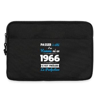 Born in 1966 – Coming close to perfection - Laptop bag 13" - black - Front