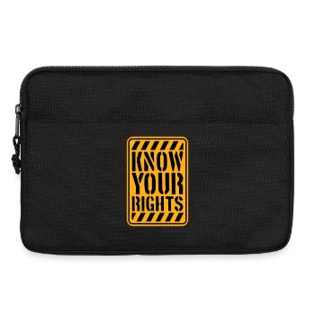 Know Your Rights Activism Justice Freedom - Laptop bag 13" - black - Front