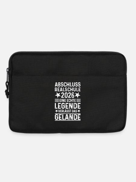 Abschluss 2026 Realschule - Legende Gelände - Laptoptasche 13" - Schwarz