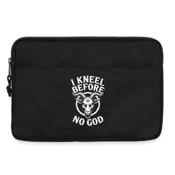 Ich knie vor keinem Gott nieder. - Laptoptasche 13" - Schwarz - Vorne