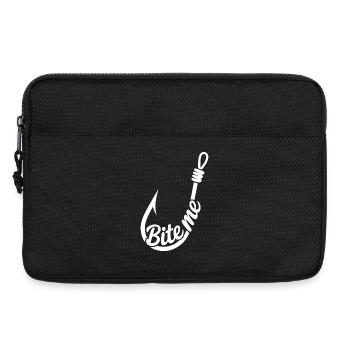 BiteMe Hooked Fishing Graphic - Laptop bag 13" - black - Front