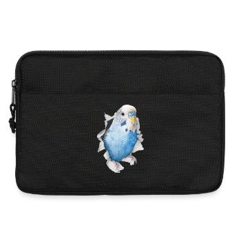 Wellensittich - Laptoptasche 13" - Schwarz - Vorne