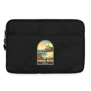 Punta Mita Mexico Tropical Paradise Travel Art - Laptop bag 13" - black - Front