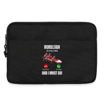 Le bobsleigh appelle - Sacoche pour ordinateur portable 13 pouces - noir - Devant