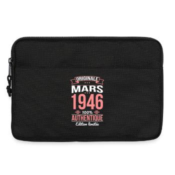 80. Jubiläum – Original – März 1946 - Laptoptasche 13" - Schwarz - Vorne
