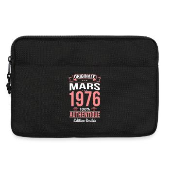 Anniversaire 50 ans - Originale - Mars 1976 - Sacoche pour ordinateur portable 13 pouces - noir - Devant