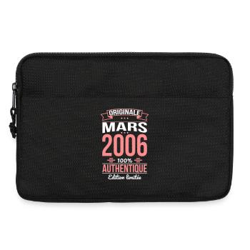 Anniversaire 20 ans - Originale - Mars 2006 - Sacoche pour ordinateur portable 13 pouces - noir - Devant