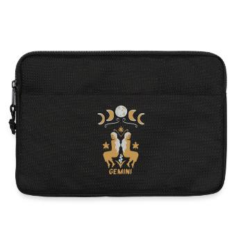 Gémeaux - Signe du zodiaque des Gémeaux - Sacoche pour ordinateur portable 13 pouces - noir - Devant