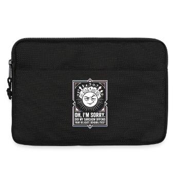 Sun sarcasm: Sorry, not apologized - Laptop bag 13" - black - Front