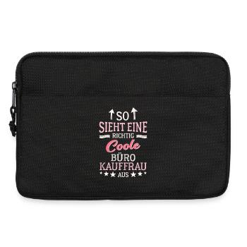 Coole Bürokauffrau Kauffrau für Büromanagement - Laptoptasche 13" - Schwarz - Vorne