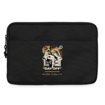 Jour Off Ange sur Trône - Sacoche pour ordinateur portable 13 pouces - noir - Devant