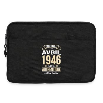 80. Jubiläum – Original – April 1946 - Laptoptasche 13" - Schwarz - Vorne