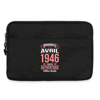 80. Jubiläum – Original – April 1946 - Laptoptasche 13" - Schwarz - Vorne