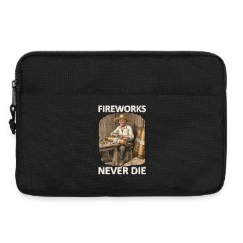 Pyro des Feux d’artifice ne meurent jamais - Sacoche pour ordinateur portable 13 pouces - noir - Devant