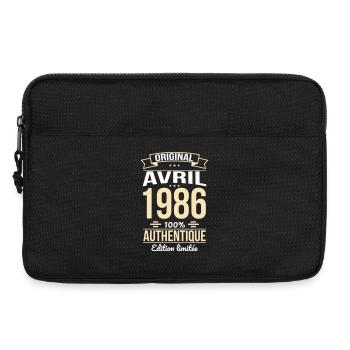 40-jähriges Jubiläum – Original – April 1986 - Laptoptasche 13" - Schwarz - Vorne