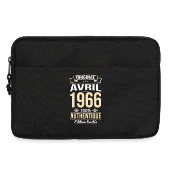 60-jähriges Jubiläum – Original – April 1966 - Laptoptasche 13" - Schwarz - Vorne