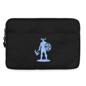 Vikingischer Krieger mit Schild - Laptoptasche 13" - Schwarz - Vorne