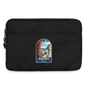 Erkunden Sie das Mittelmeerparadies Naxos in Griechenland - Laptoptasche 13" - Schwarz - Vorne