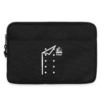 Chef chef drôle Chef Boulanger Chef Uniforme avec outils - Sacoche pour ordinateur portable 13 pouces - noir - Devant