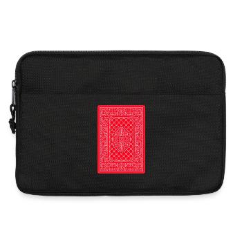 Carte à jouer géométrique Art Rouge - Sacoche pour ordinateur portable 13 pouces - noir - Devant