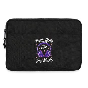 Casque Violet Battement de cœur - Sacoche pour ordinateur portable 13 pouces - noir - Devant